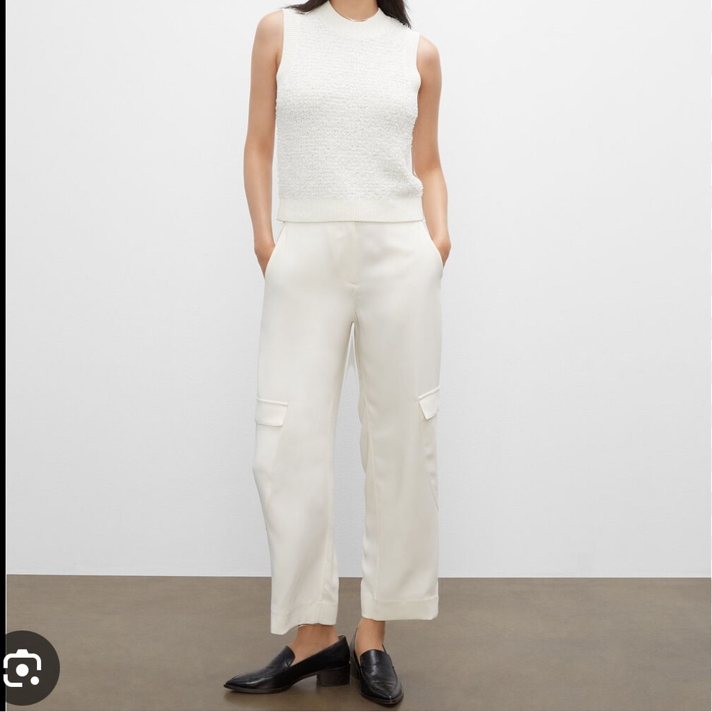 Club Monaco white cargo trouser